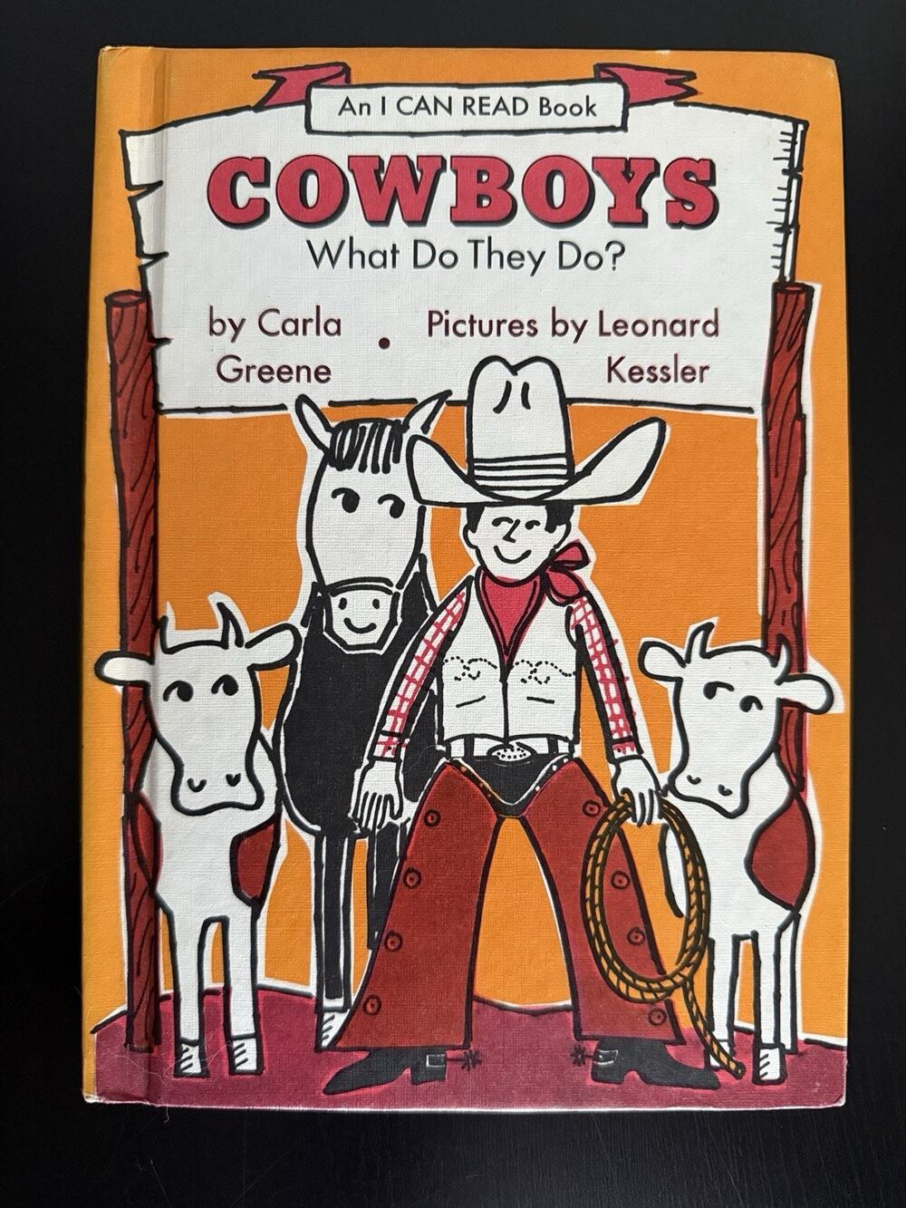 Cowboys: What Do They Do? (An I Can Read Book) Vintage 70s Children's Book